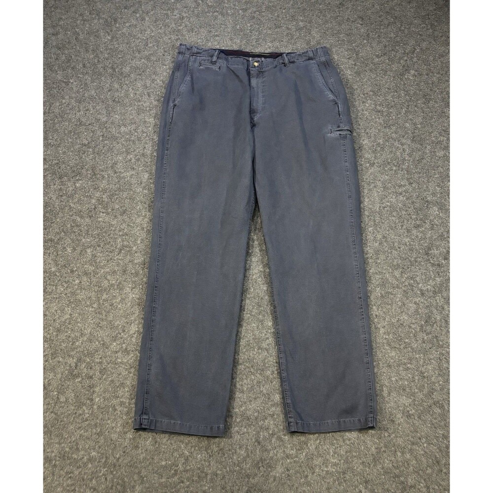 Carbon 2 Cobalt A Cut Above Pants 38x32 Blue Textured Chino Cotton Utility